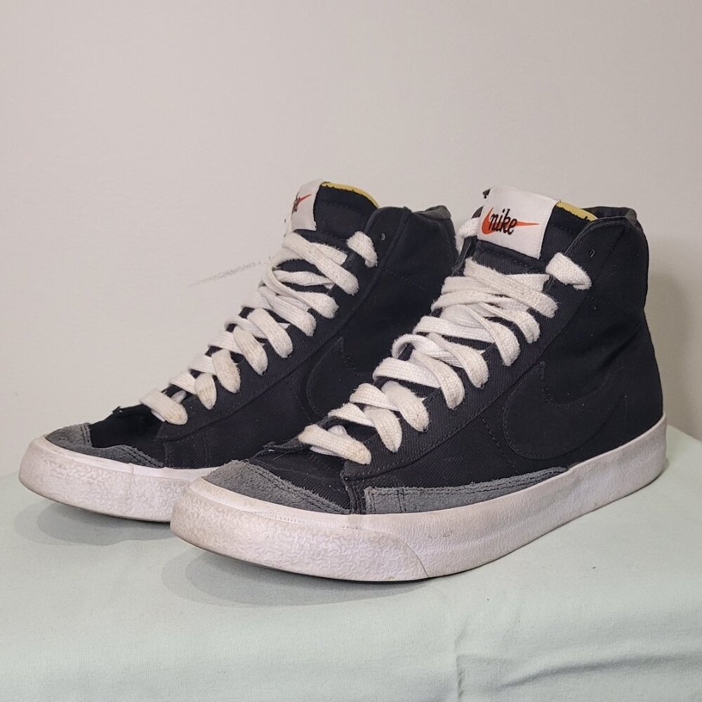 Nike Blazer Mid 77 Canvas Black Sneakers